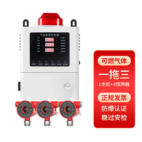 RTTPPR工业防爆3可燃气体探头+1主机套装