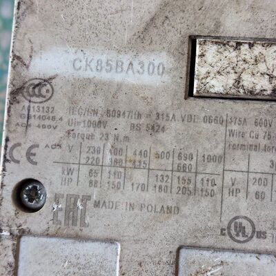 美国GE通用电气接触器CK85BA300 线圈电压C-042