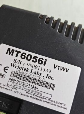 威纶通触摸屏MT6056iV1WV拆机件型号清晰参数