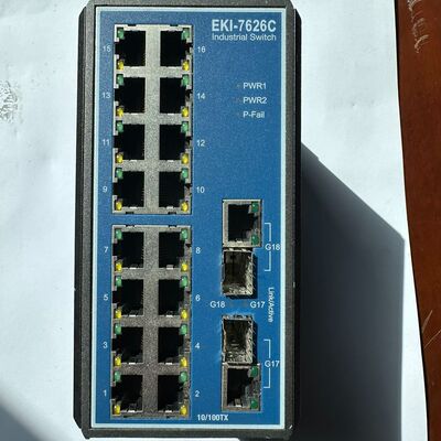 研华EKI-7626C工业交换机 16口+2G光电组合