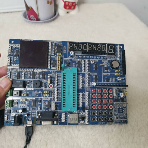 普中科技51单片机开发板HC6800 EM3 V3.0 蓝色