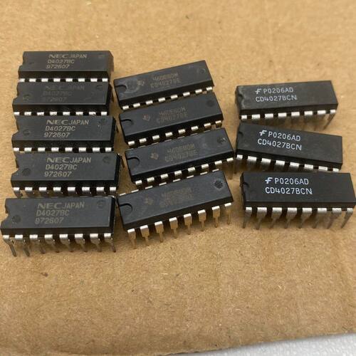 12只 CD4027BCN集成电路芯片 直插DP-16