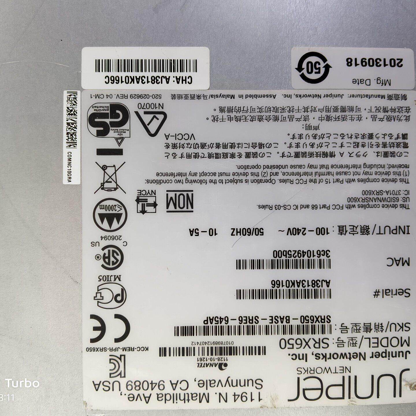 Juniper SRX650企业级防火墙 还可以 有点使