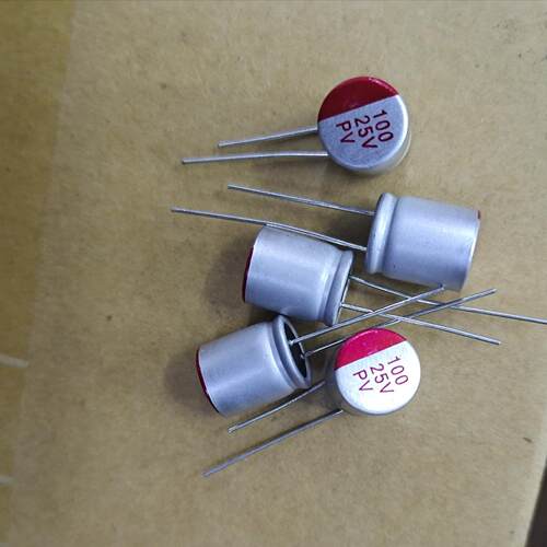 台产高品质固态电解电容  25v100uf  10*12mm