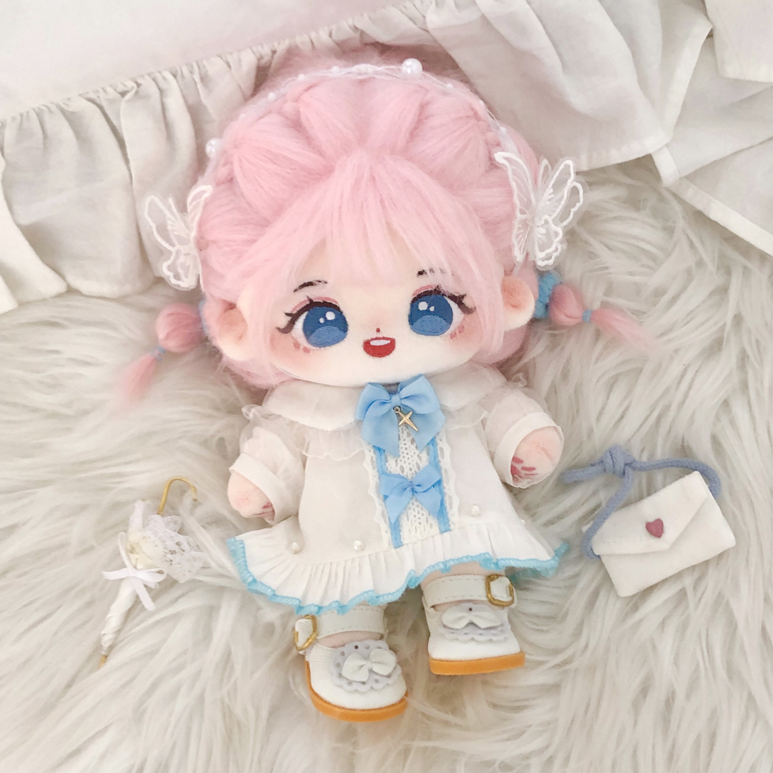 BABYRING蝴蝶结连衣裙20CM娃衣