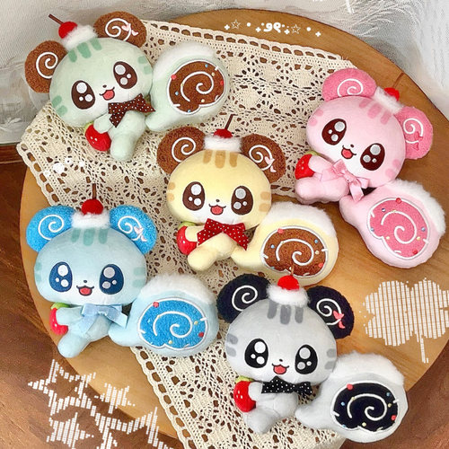 BABYRING10cm松鼠瑞士卷玩偶