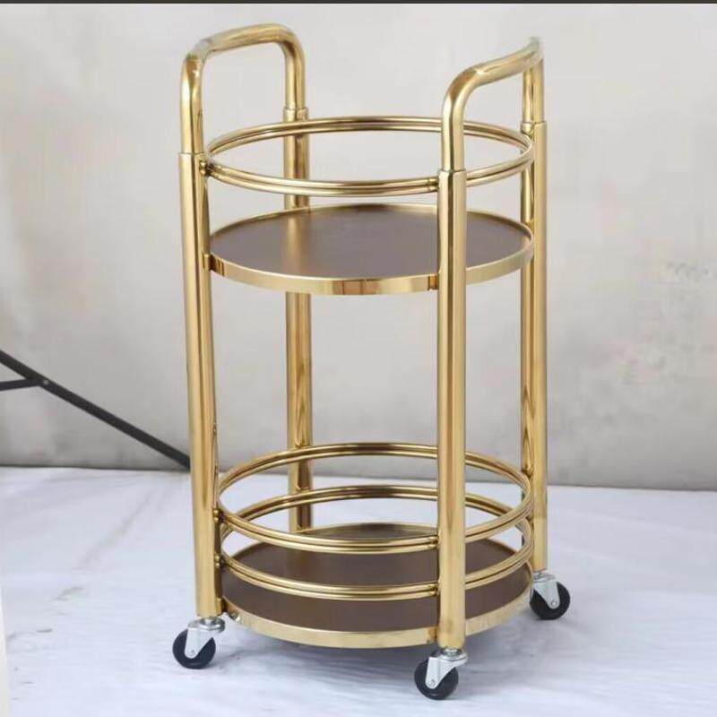 酒店点心酒水服务车ktv蛋糕饭店美容会所推车4s店不锈钢双层餐车