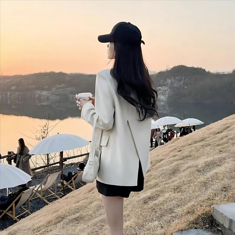 高级感新款西装外套女2025春秋小个子韩版休闲 气质短款小西服上