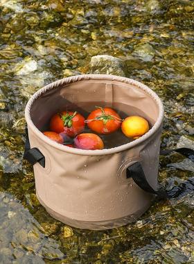 万纳户外露营折叠水桶多功能大容量便携钓鱼桶收纳伸缩车载储水桶