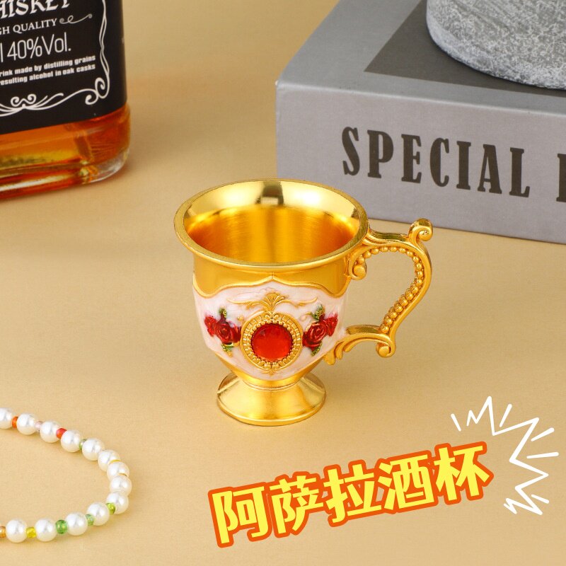 三角洲行动周边阿萨拉酒杯子小金杯游戏同款模型玩具摆件收藏礼物