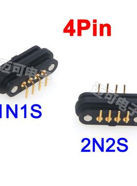 POGO PIN 弹簧顶针90度弯针2.5mm间距电流2.0A 36V  一公一母