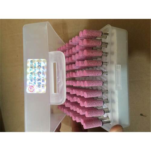 Grinding Tools红刚玉砂轮磨头 火石仔  金属抛光小电磨头 3mm柄