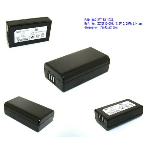 兼容GE MAC300 MAC400心电图机电池7.2v2.15AH 2047357-001203091