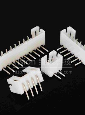 阻燃耐温PH2.0米黄色针座 2P/3P/4P/5P/6P/7/8P/9/12P 一包1000个