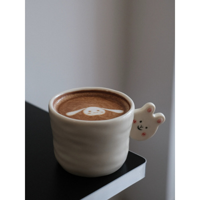 。他山集.可爱创意陶瓷个性马克杯 牛奶杯 复古哑光手握杯 咖啡杯