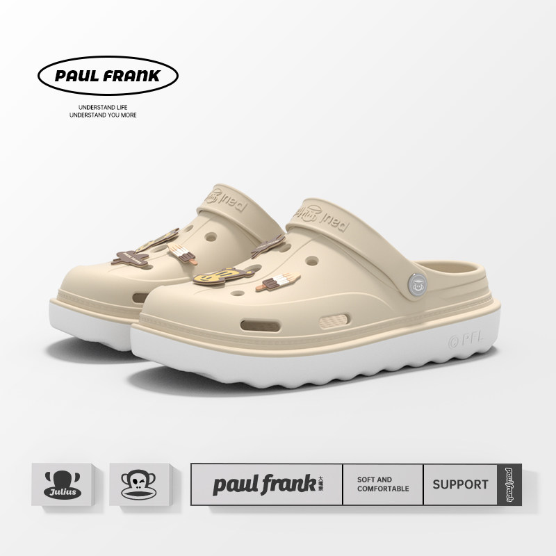 大嘴猴洞洞鞋女夏季防滑休闲可爱踩屎感温婉卡通外穿耐磨拖鞋女士