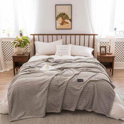 Bamboo fiber waffle washed summer cool blanket towel blank