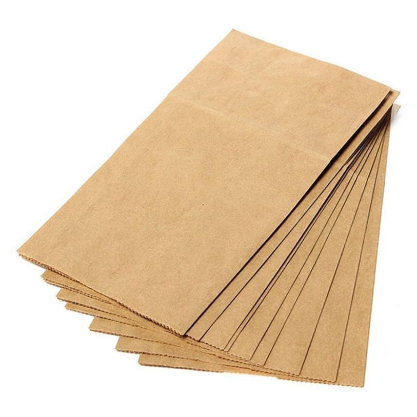 100pcs/lot Brown Kraft Paper Bags Recyclable Gift Jewelry 1