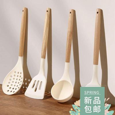 Non-stick silicone spatula heat resistant spatula soup spoon
