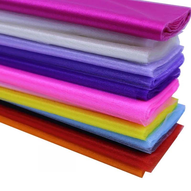48cm Wide Tulle Roll Fabric 5m / 10m Pure Color Organza