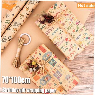 70*100cm Birthday gift wrapping paper Valentine Gift wrapper