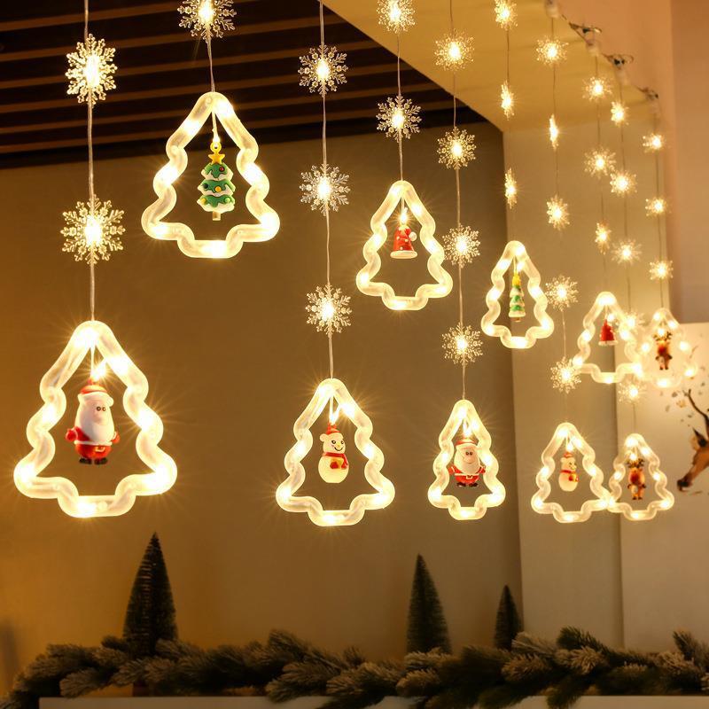 A string of Christmas lights LED Christmas tree pendant 彩灯