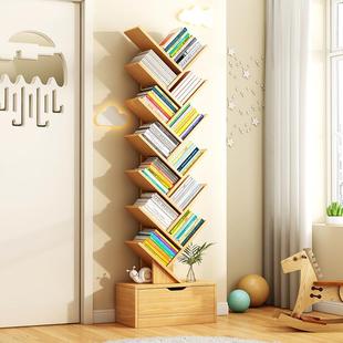 study student multi layer bookcase Bookshelf storage wooden