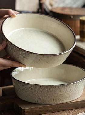 Large home serving bowl Large salad bowl陶瓷大汤碗大号菜碗
