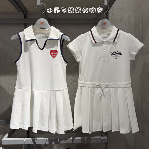 NB女童夏季清爽翻领无袖连衣裙