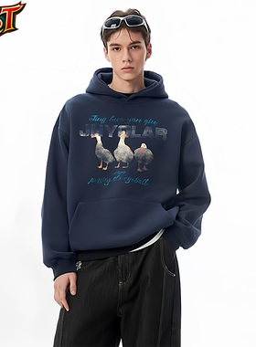 【RisingSTARS】加绒美式重磅连帽卫衣新款秋季潮牌高街痞帅小众