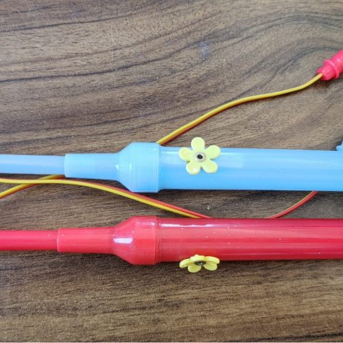 新年20cm手提灯杆灯笼提杆塑料儿童发光DIY手提灯棒配件工厂