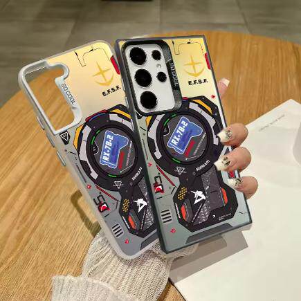 s25ultra游戏手柄适用三星S24手机壳彩银Galaxy新款高级S24ULTRA创意S23+创意note20