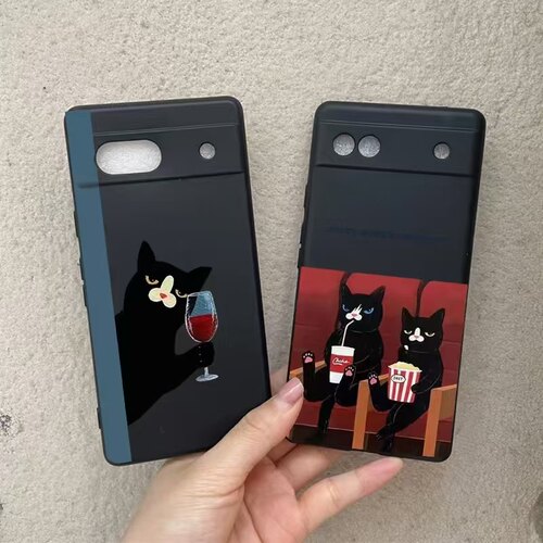 趣味猫咪10pro适用谷歌Google Pixel 9 Pro XL手机壳8A保护套7高级感 跨境