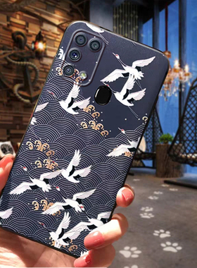 古风浮雕适用于SAMSUNG M31手机壳三星M51全包m31s软套中国风