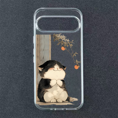 微笑猫保护套Google pixel 8适用于谷歌pixel 6A手机壳高透7Pro防摔软套9pro