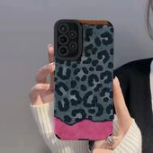 A53手机壳A52S 竖纹 A73全包s22plus软A33创意s23ultra 拼色豹纹A54适用三星Galaxy 25plus