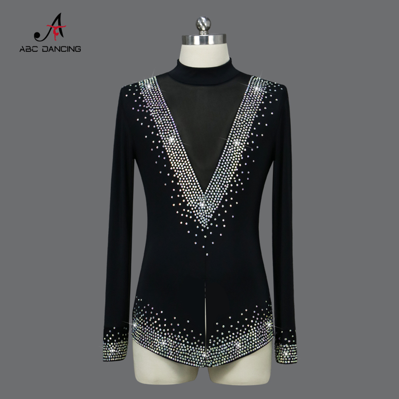 ABCDancing专业黑色男拉丁舞服