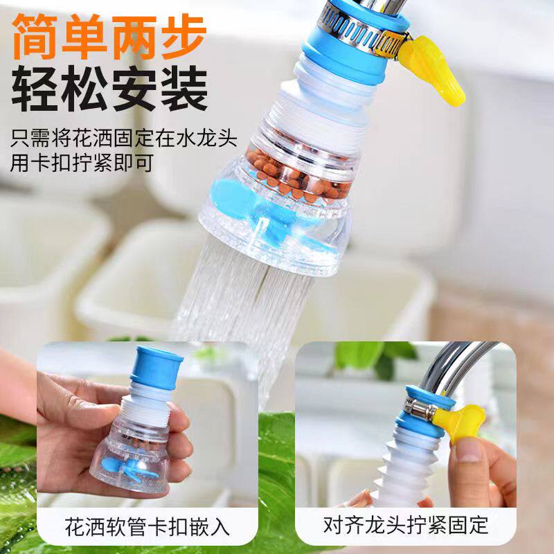 升级版厨房水龙头防溅水花洒过滤嘴面盆滤水器可旋转伸缩万向喷头节水器怎么看?
