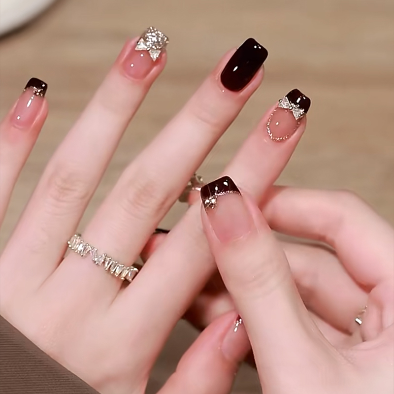 廣州焦糖鉆石手工定制穿戴甲持久