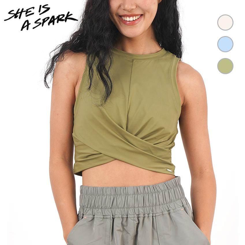 她是火花SIAS 修身无袖T恤 显瘦瑜伽背心 速干裸感运动健身上衣女,运动服/休闲服装,运动背心,淘宝优惠券,粉丝福利购,淘宝优惠卷