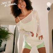 罩衫 显瘦透气防晒运动瑜伽健身长款 女 速干网纱上衣 她是火花SIAS