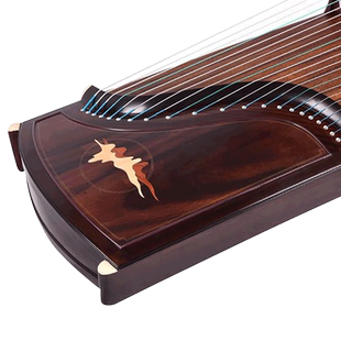 敦煌牌古筝9DH695OJ 特选印尼黑酸枝木仁者乐山 专业演奏考级