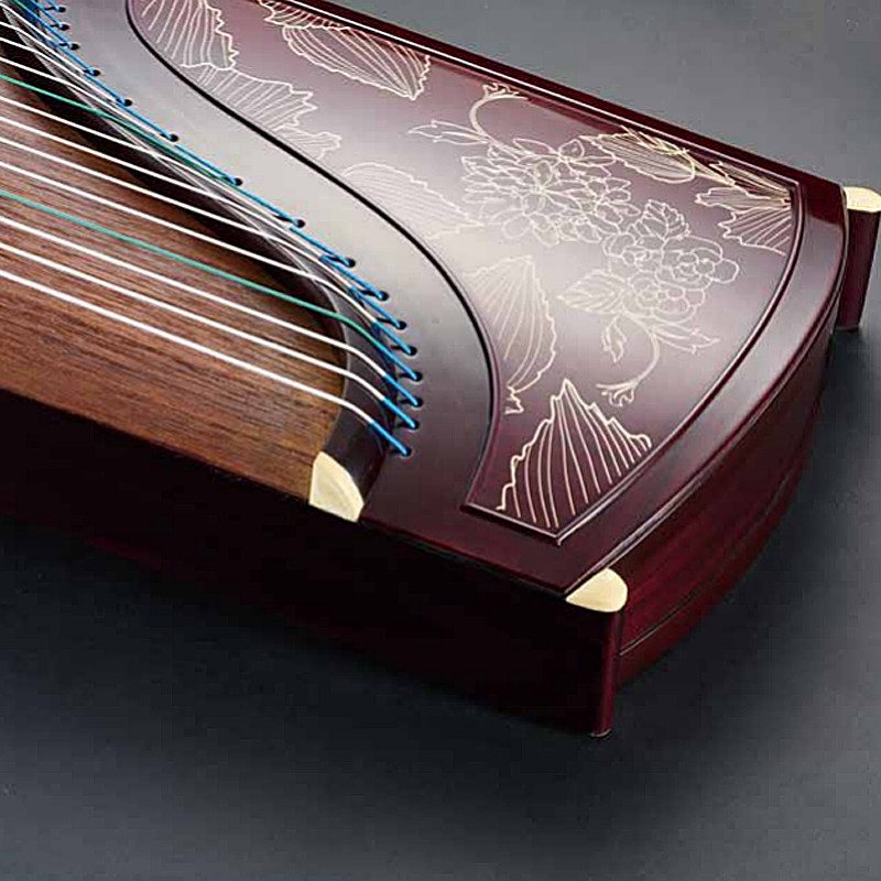 敦煌牌古筝LM23698T特选阔叶黄檀木-天真元韵-联名款掩映芳菲