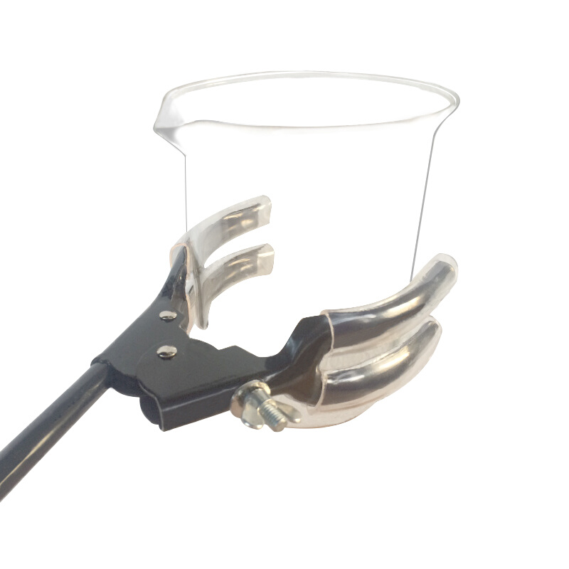 。长36cm 加长烧瓶 万特大号 黑色 四爪 冷凝管夹 夹烧杯用 夹 夹