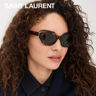 M148 新年礼物YSL圣罗兰墨镜女时尚 复古椭圆形全框潮流太阳镜SL