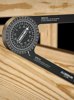 木工水平量角规360度量角器角度尺锯台工具Miter Saw Protractor