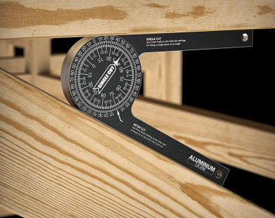 木工水平量角规360度量角器角度尺锯台工具Miter Saw Protractor