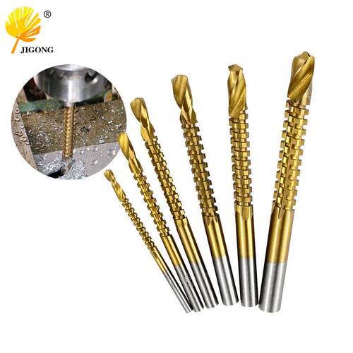 6件套拉槽钻锯钻木工钻头3-8mm批五金工具刃具拉槽锯齿麻花钻头