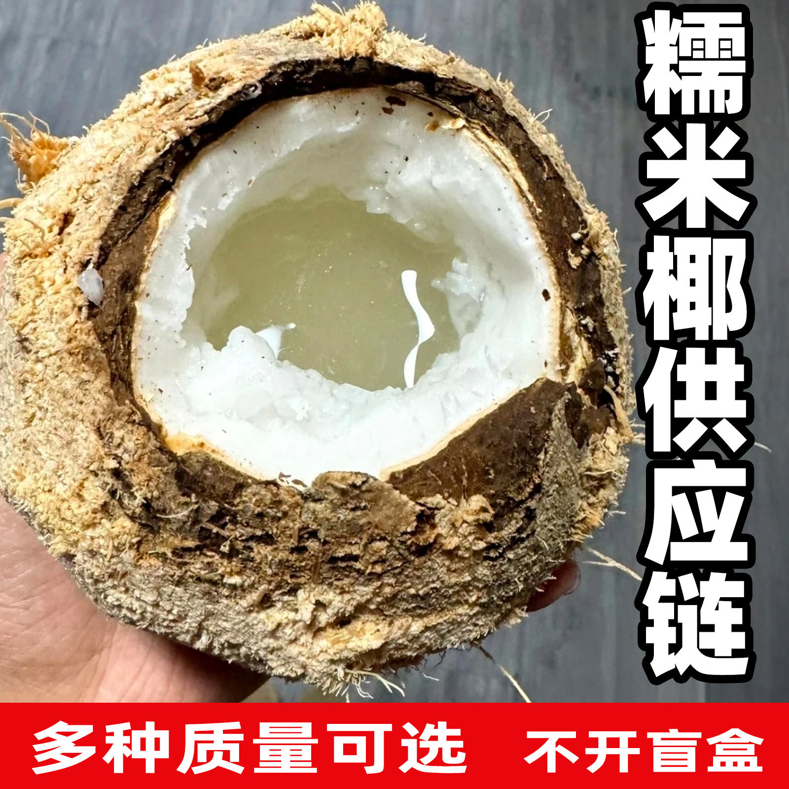 糯米椰新鲜不开盲盒多种质量可选（下单看清楚勿选错）