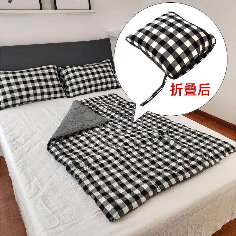 全棉水洗棉抱枕被两用午睡办公室夏被折叠毯子空调被车载便携抱枕,居家布艺,抱枕被,淘宝优惠券,粉丝福利购,淘宝优惠卷